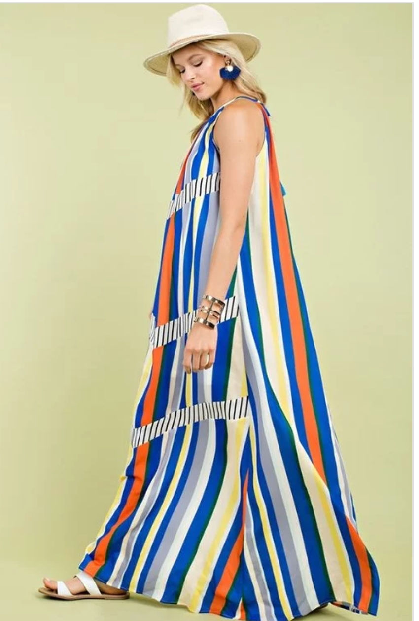 Thumbnail: Stripes Maxi dress