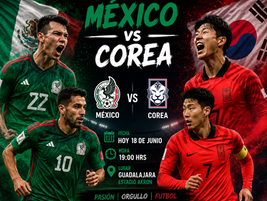 México y Corea del Sur se enfrentan en la Jornada 2 del Grupo A de la Copa del Mundo 2026 en Guadalajara.