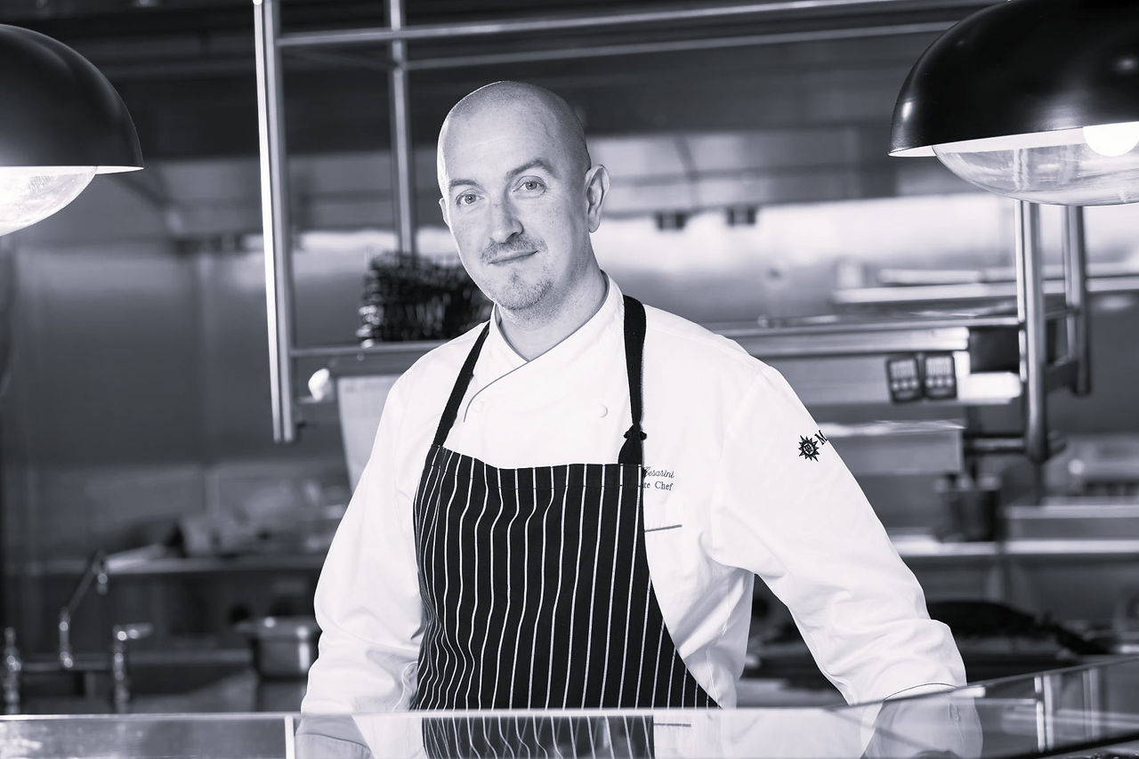 Chef Luca Césarini, one of the chefs contributing to the new Pan-Asian dining concept on MSC World Asia.