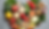 Frutas. verduras e legumes fazendo o formato de um coração