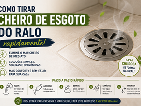 Como tirar cheiro de esgoto do ralo rapidamente