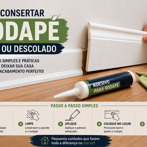 Como consertar rodapé solto ou descolado