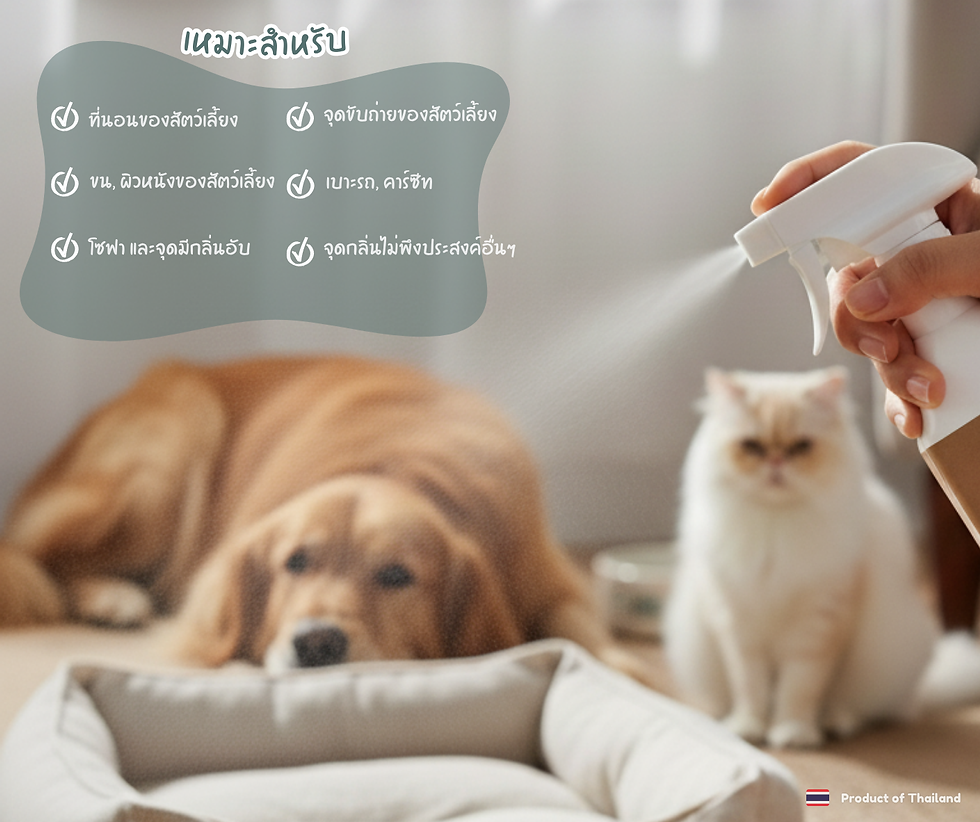 ภาพขนาดย่อ: สเปรย์กำจัดกลิ่นสำหรับสัตว์เลี้ยง 100% Natural Pet Odour Eliminator Size 120 ml