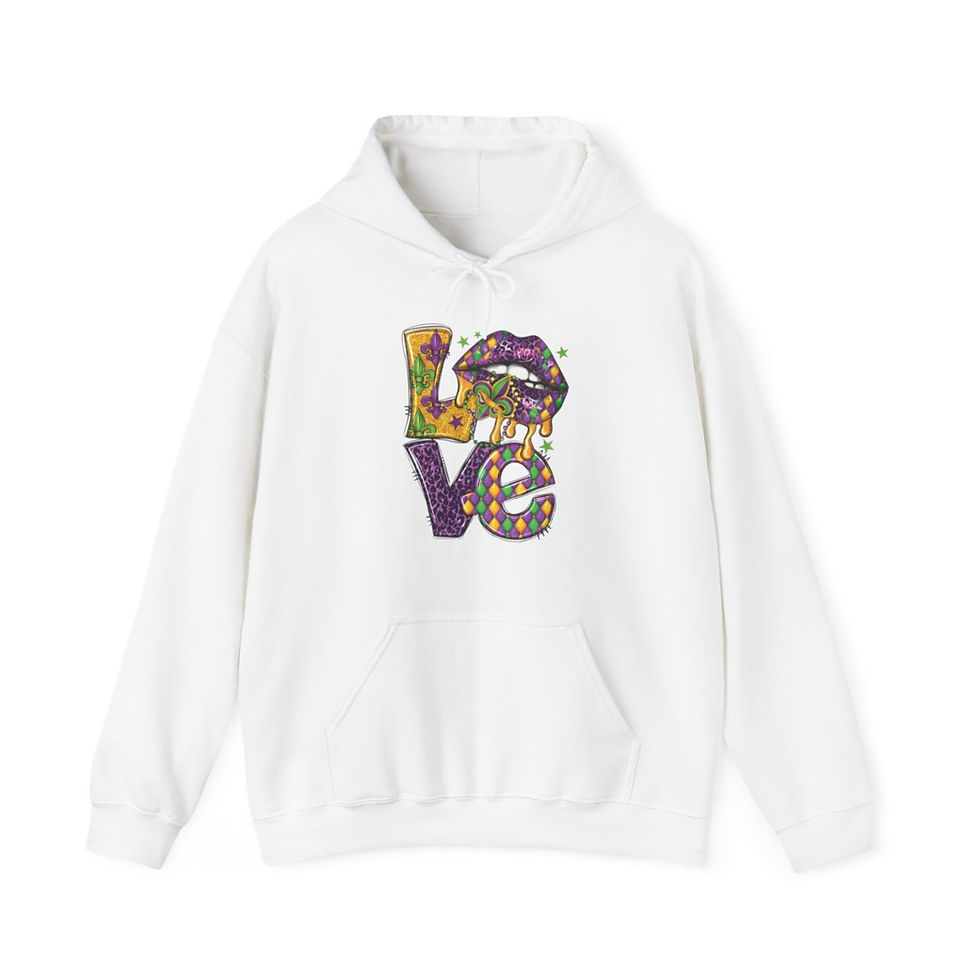 Mardi Gras Love Heavy Blend™ Hooded Sweatshirt