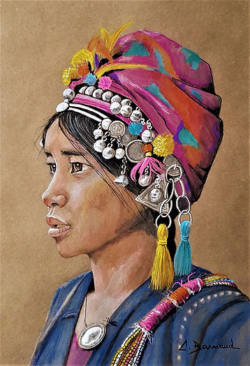 Femme au turban 30x40
