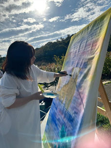 ライブペインティングに参加しました