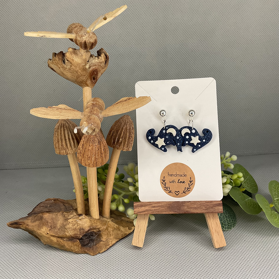 Thumbnail: Galaxy Dinosaur Earrings