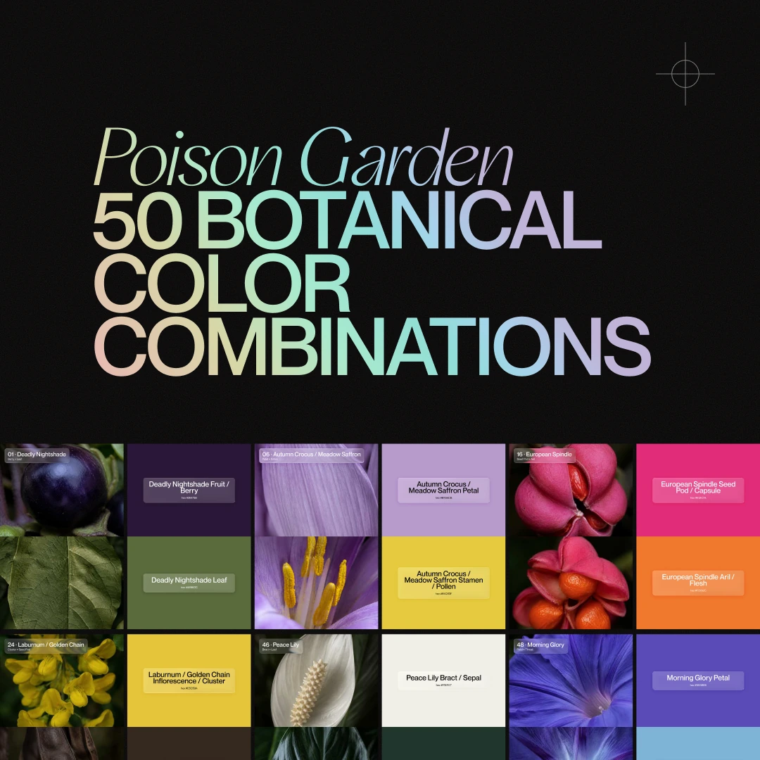 Poison Garden cover: 50 botanical color combinations.