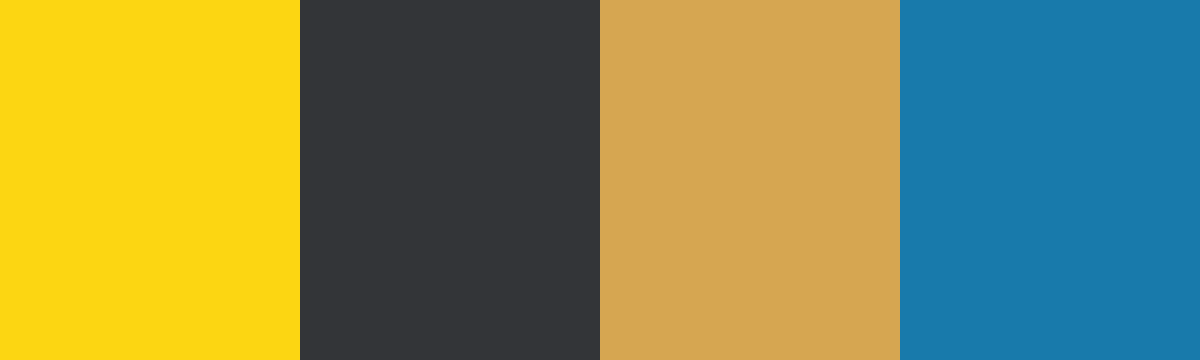 Four-color swatch preview for 365 Cultural Color Palettes #131, Sicily, Italy: Sicilian Lemon, Etna Ash, Sun-Faded Stucco, Azure Sea.