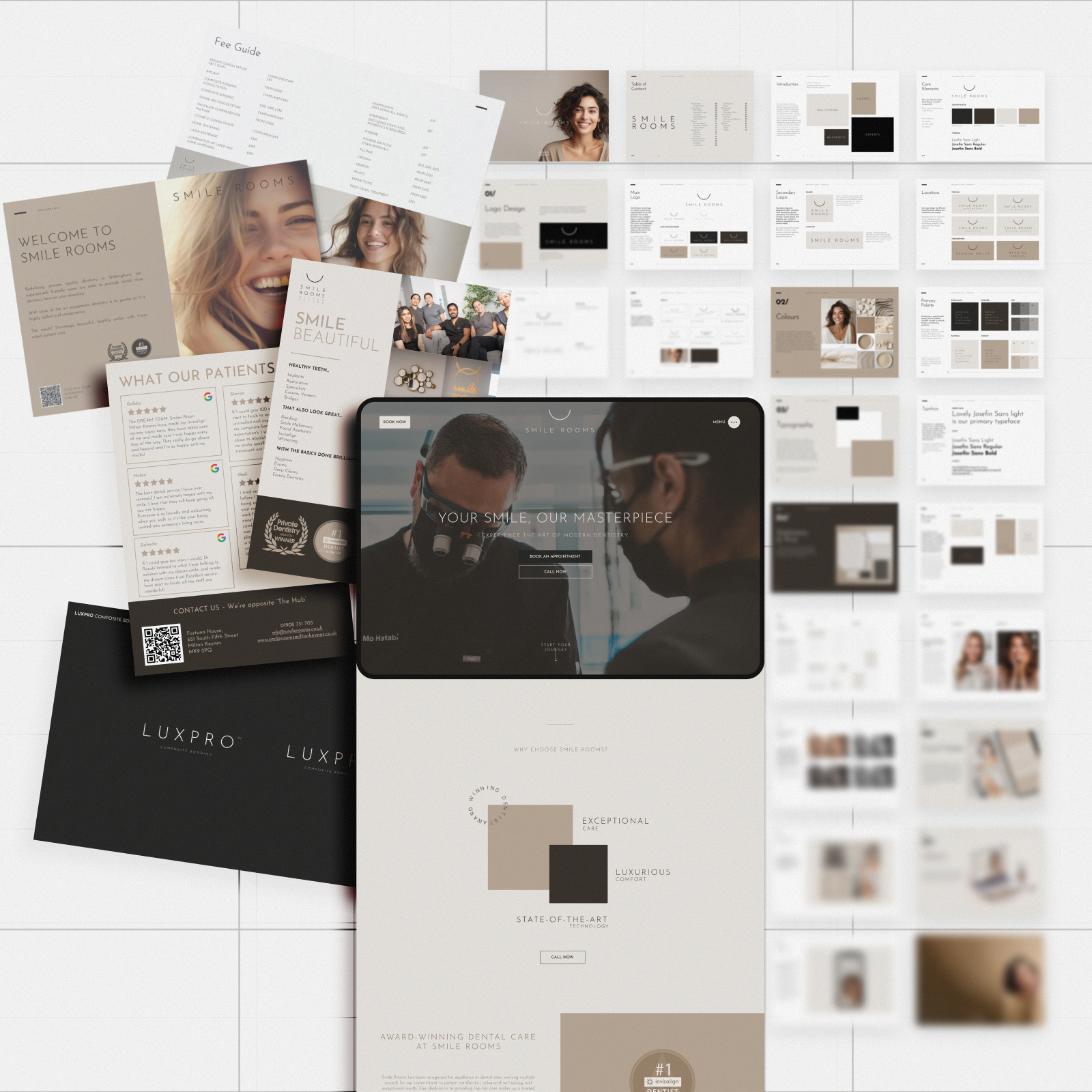Smile Rooms brand design project image