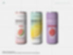 Hydralla functional beverage range showing electrolyte, protein and wellness can designs.