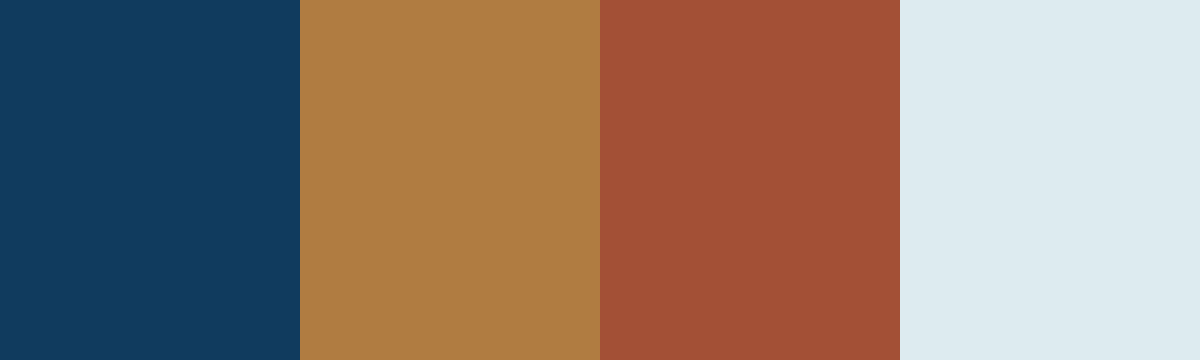 Four-color swatch preview for 365 Cultural Color Palettes #085, Paphos, Cyprus: Cyprus Blue, Mosaic Ochre, Clay Pot, Sea Foam.