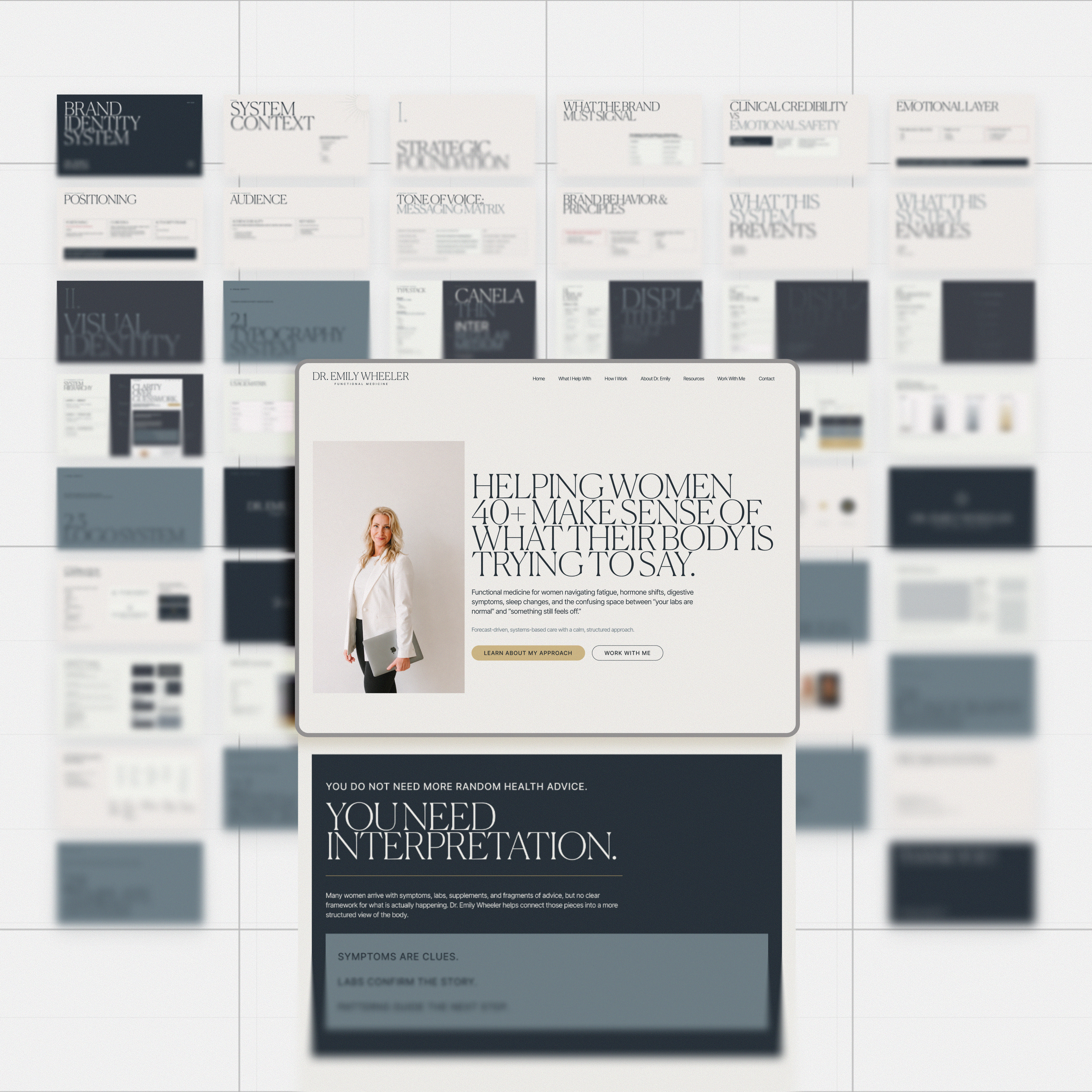 Dr. Emily Wheeler brand design project image