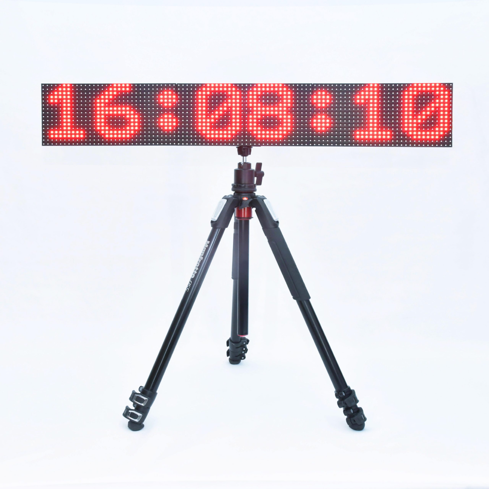 Original supplied display and tripod photo