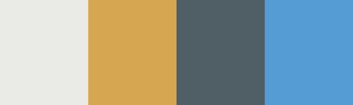Four-color swatch preview for 365 Cultural Color Palettes #111, Makgadikgadi, Botswana: Salt Crust, Yellow Grass, Elephant Grey, Botswana Sky.