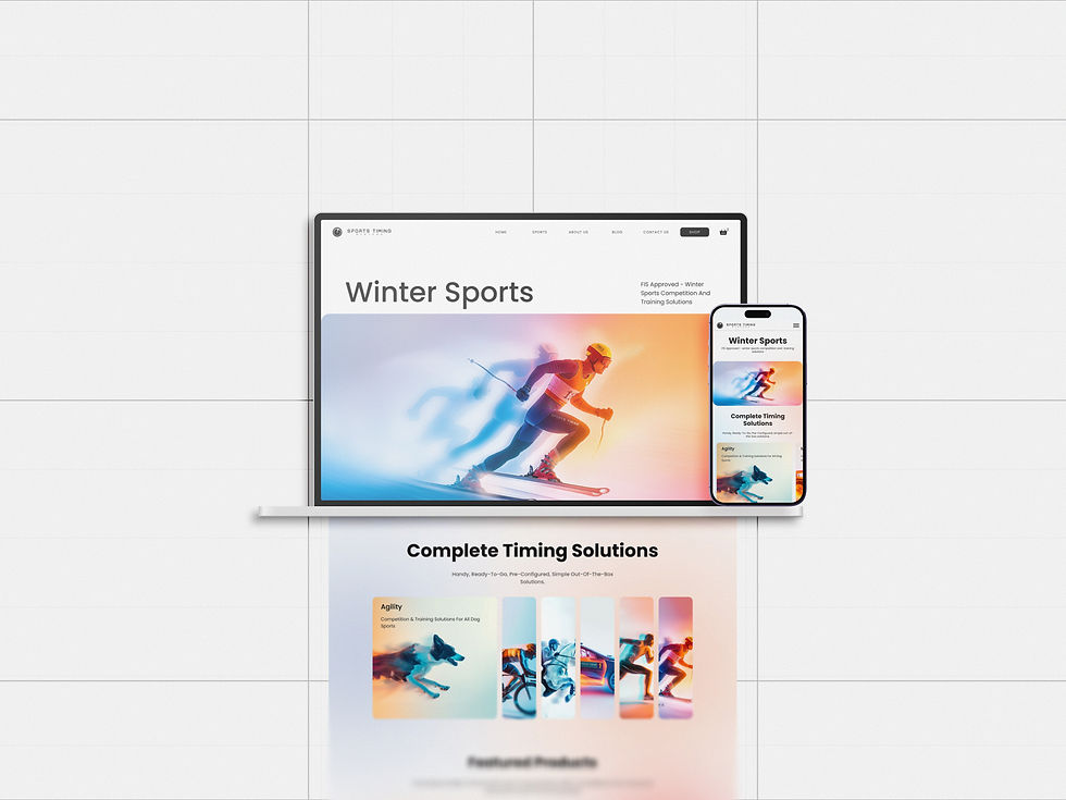 Sports Timing Systems technology brand identity system supporting multi-year product development