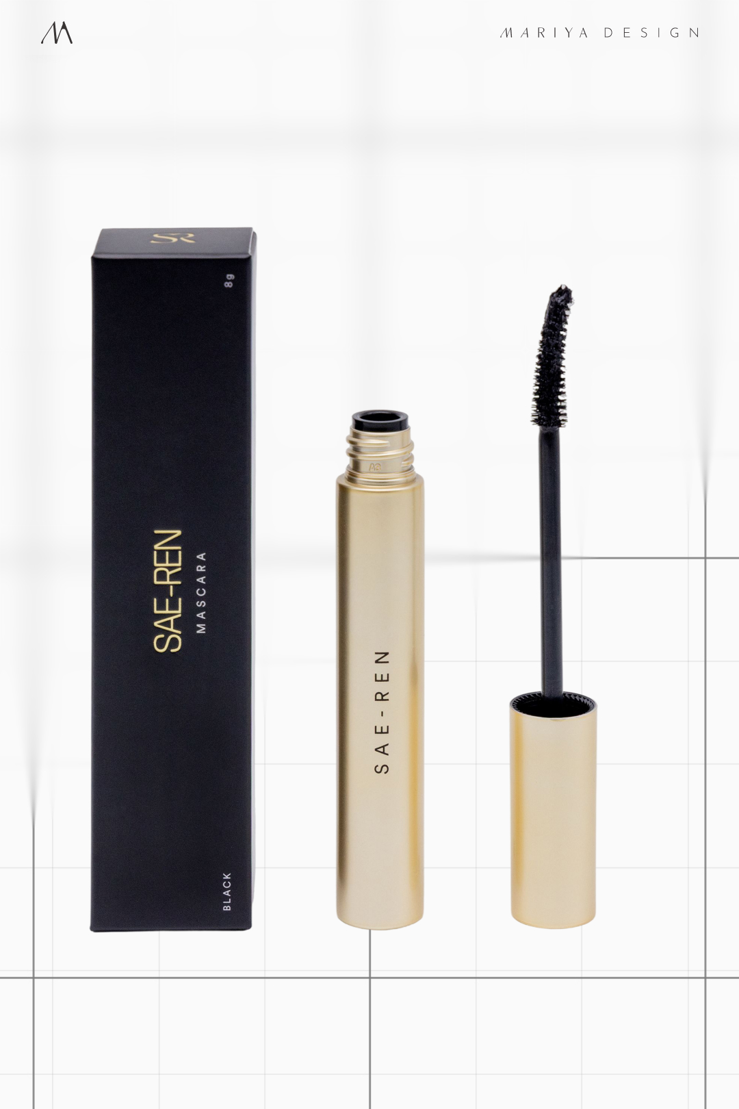 Mascara — Carton, product component and applicator considered together.