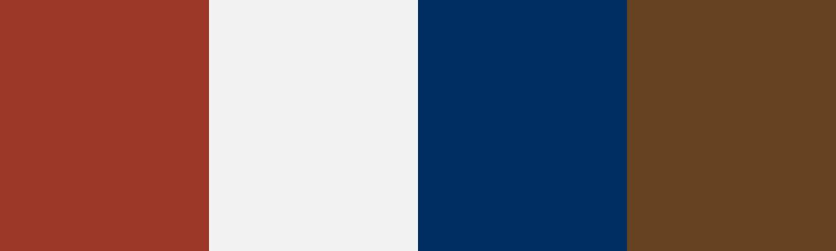 Four-color swatch preview for 365 Cultural Color Palettes #026, Atacama, Chile: Atacama Red, Salt Flat, Deep Sky, Rock Brown.