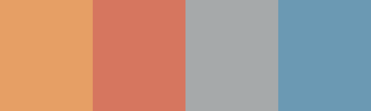 Four-color swatch preview for 365 Cultural Color Palettes #045, Alula, Saudi Arabia: Sand Beige, Alula Orange, Mirror Silver, Desert Sky.