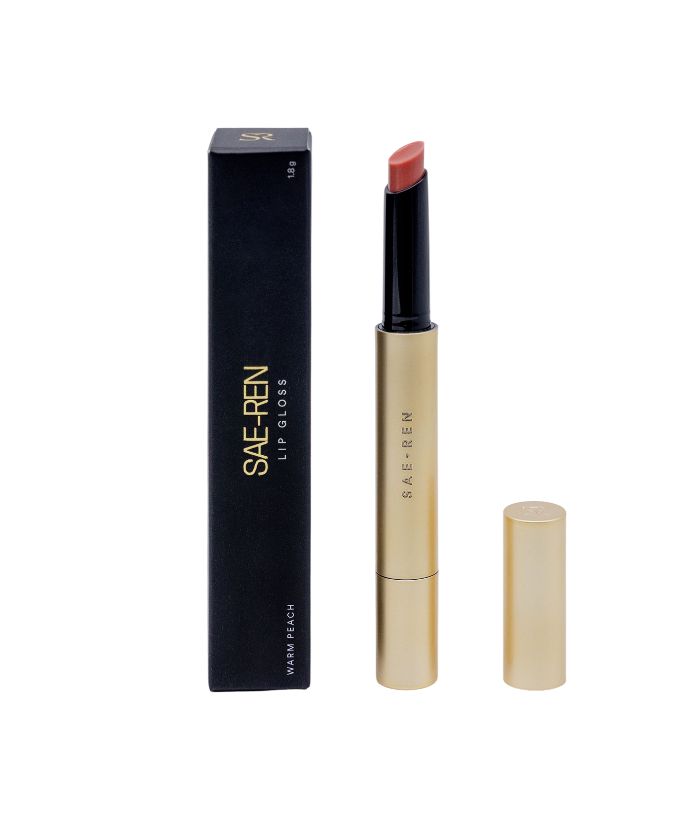 SAE-REN supplied studio photograph of lipstick and packaging