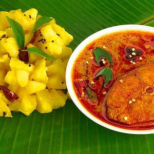 Cassava + Fish curry