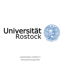 Nutzpflanzengenetik I Agrar, Bau, Umwelt I Unniversität Rostock