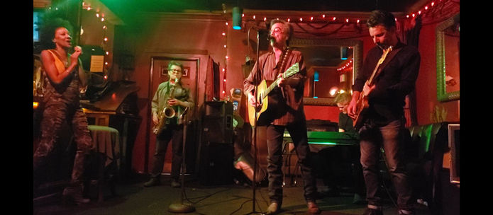 Blues Rock at the Red Door with Luis Oliart, Toluca Lake, CA