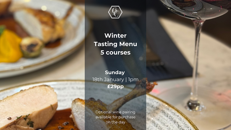 Sunday Tasting Menu 1pm | 18th January | £29pp | Winter