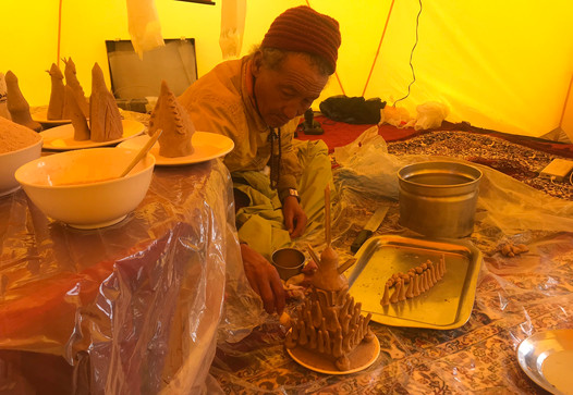 Preparação para Puja