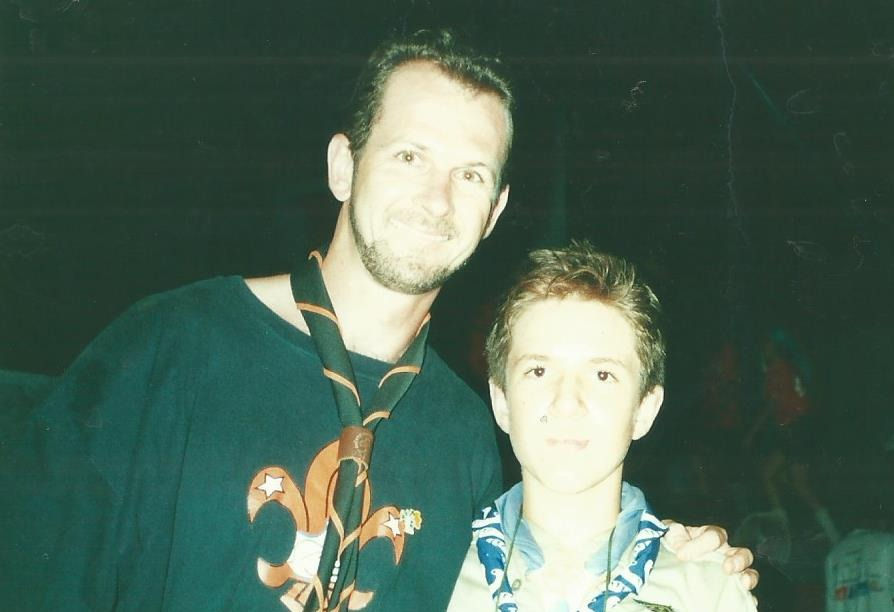 Henrique Franke com o primeiro brasileiro a escalar o Everest