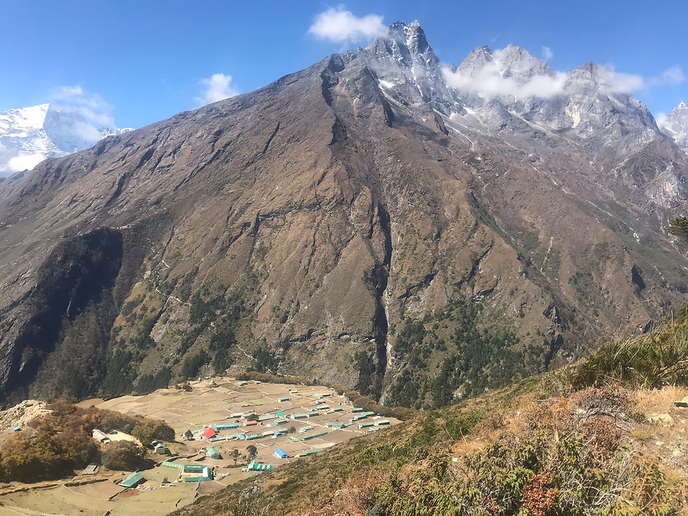 vilarejo de Phortse e Khumbila, a protetora do vale do Khumbu, acesso ao Camo Base do Everest