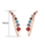 Thumbnail: Long Dipper Ear Hook Clip on Earrings