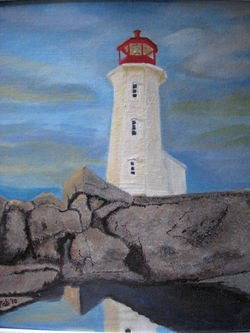 "Peggy's Cove at Sunset"