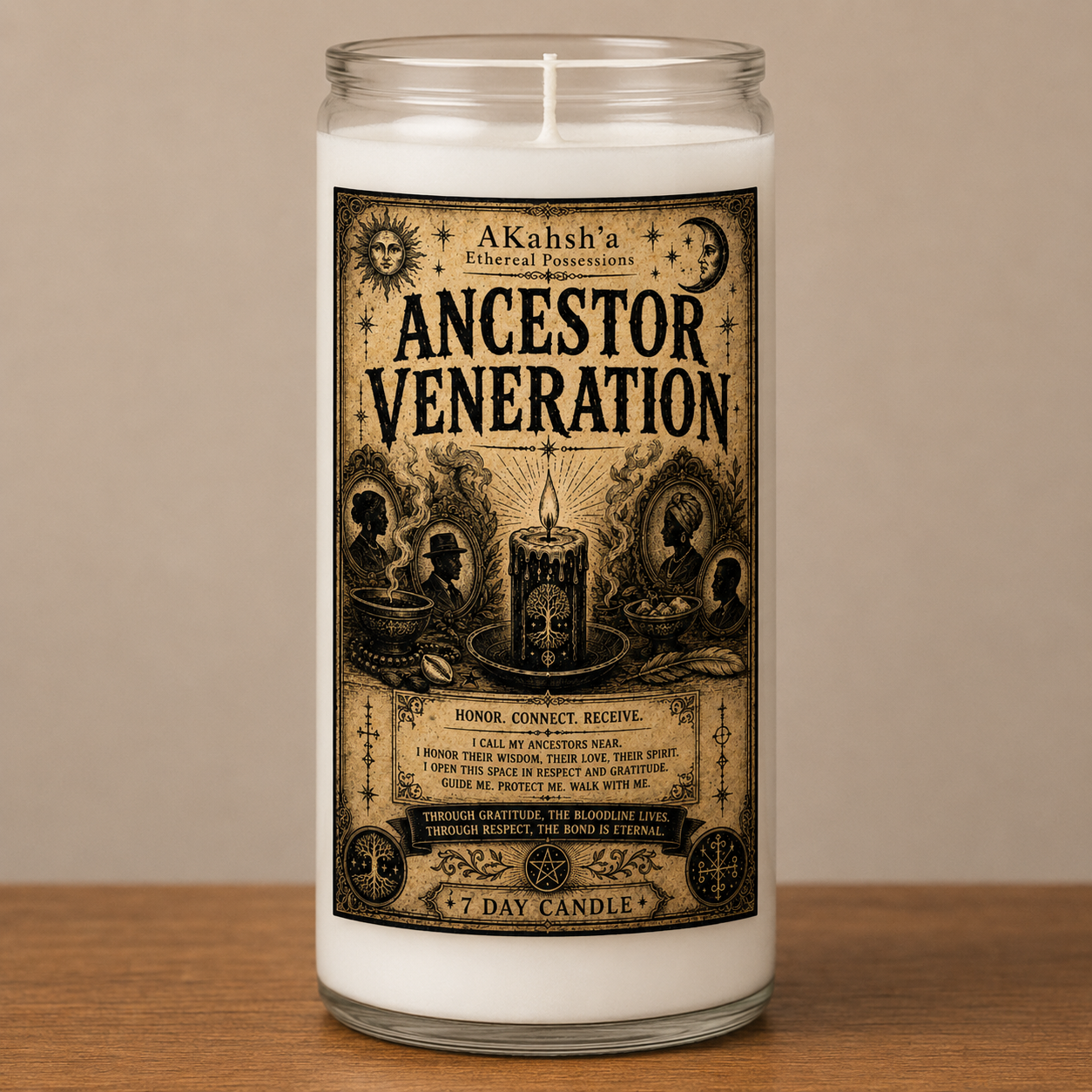7 Day Candle — Ancestor Veneration