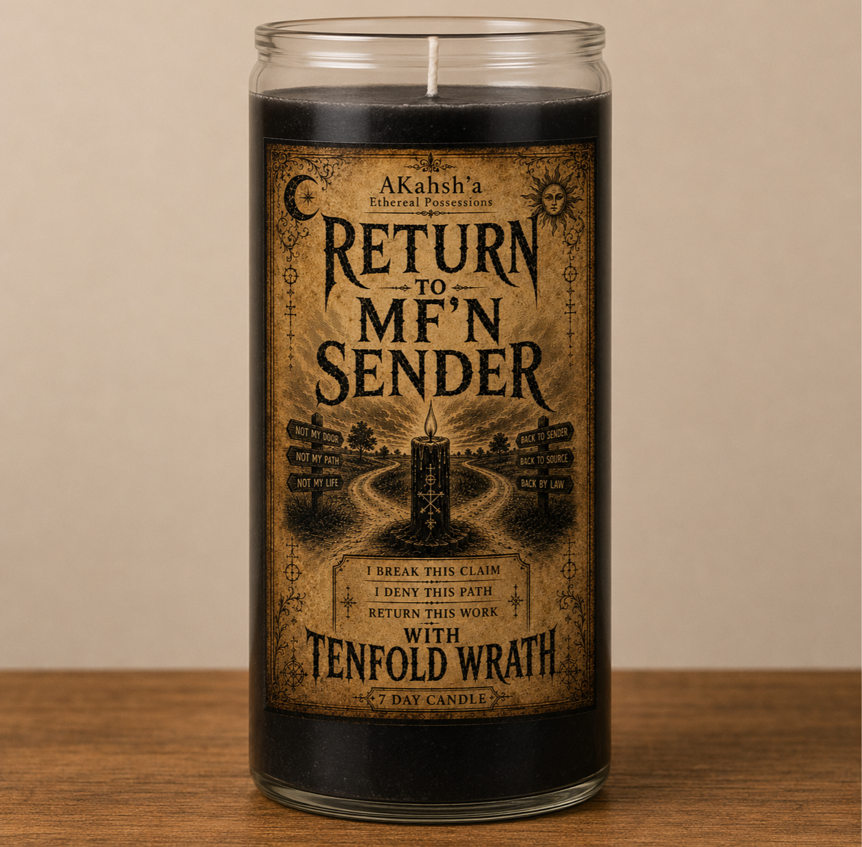 7 Day Candle — Return to Mf'n Sender