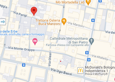 Mappa via Parigi 9 Bologna