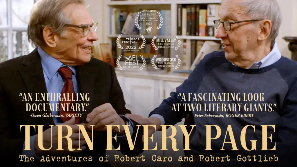 Turn Every Page - The Adventures of Robert Caro and Robert Gottlieb