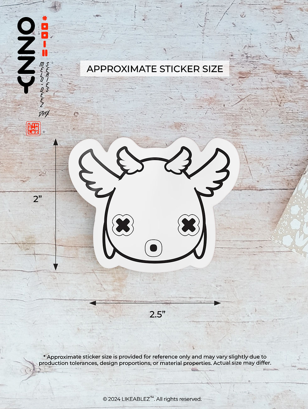 Thumbnail: Ozzy Vinyl Sticker | Melo-Deez Series