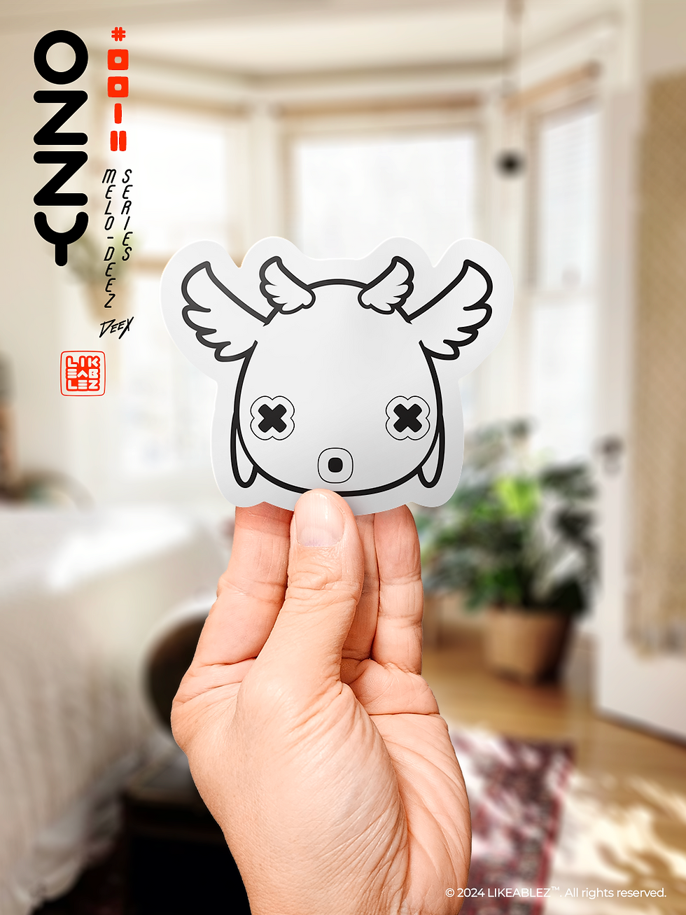 Thumbnail: Ozzy Vinyl Sticker | Melo-Deez Series
