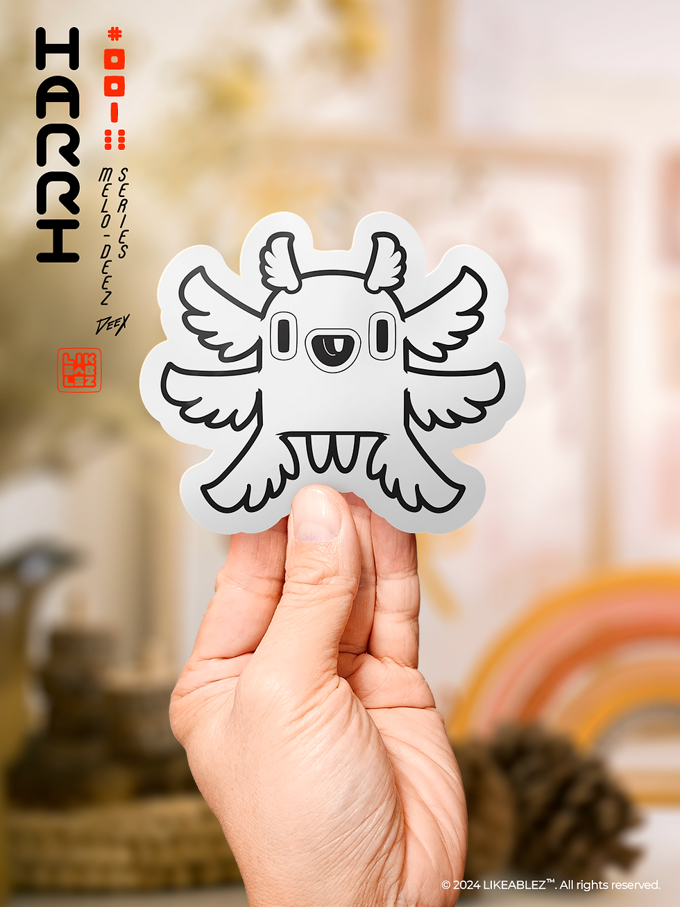 Thumbnail: Harri Vinyl Sticker | Melo-Deez Series