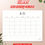 Thumbnail: 2026 Printable Calendar (Letter | Horizontal ) - Mira