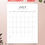 Thumbnail: 2026 Printable Calendar (Letter | Vertical) - Roberto
