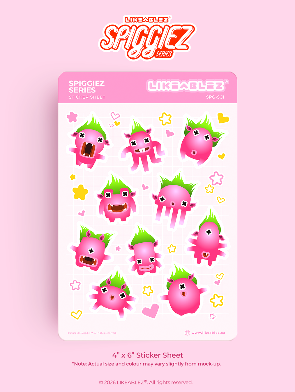 Spiggiez Sticker Sheet