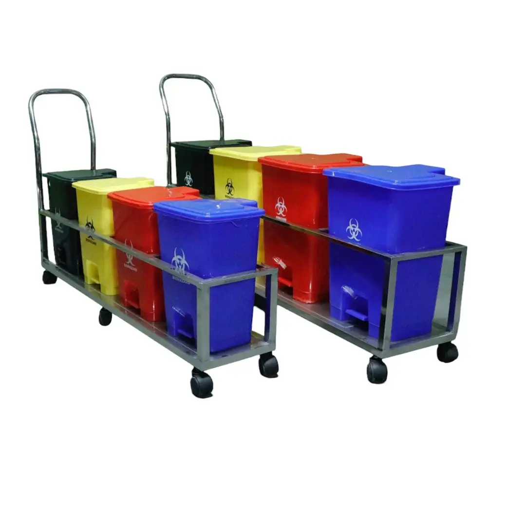 Bio Medical Waste Management Trolley , Capacity: 30 Litres