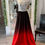 Thumbnail: NEW Sz 6 Red Ombré formal gown. 