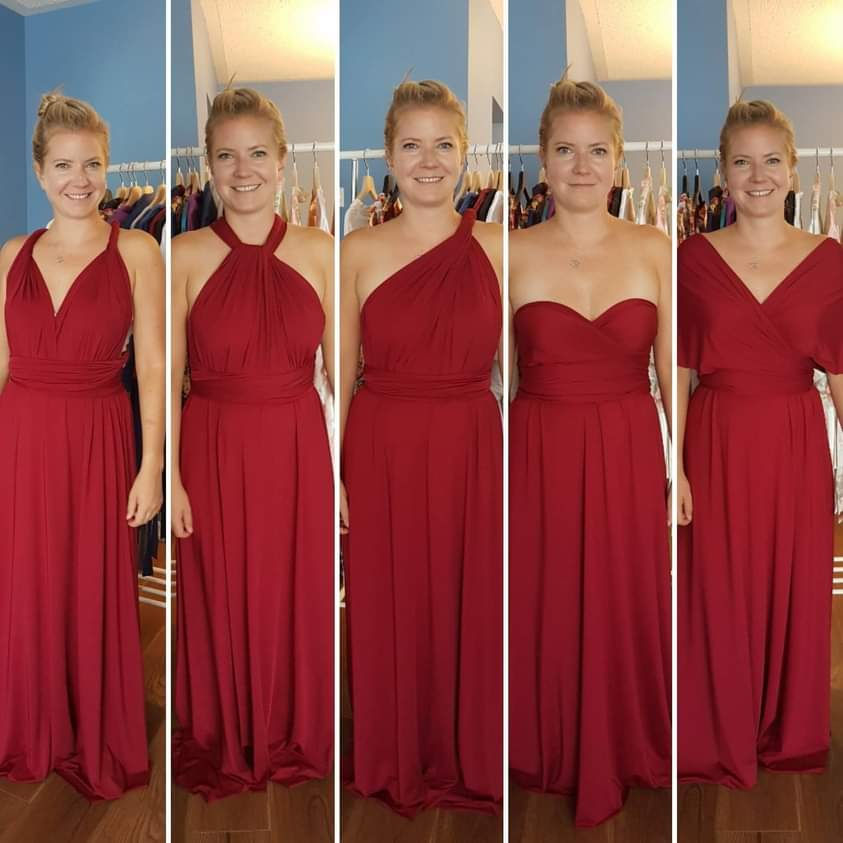 Thumbnail: NEW - Convertible Dresses in DUSTY ROSE SIZE 0-18