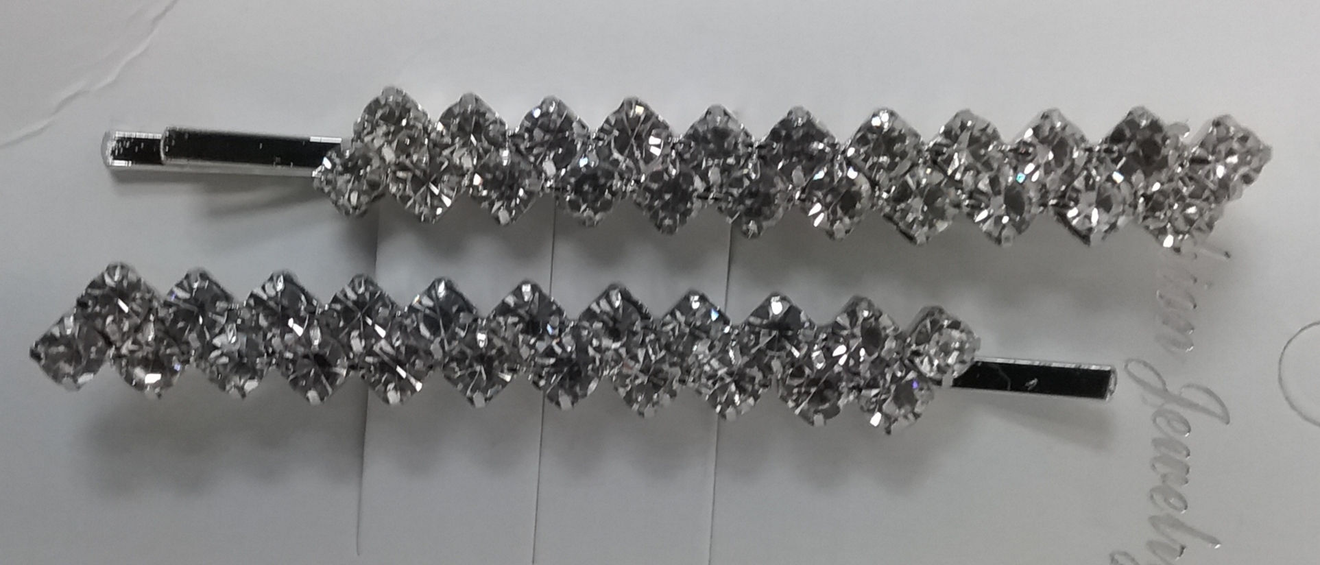 SILVER BARRETTES 