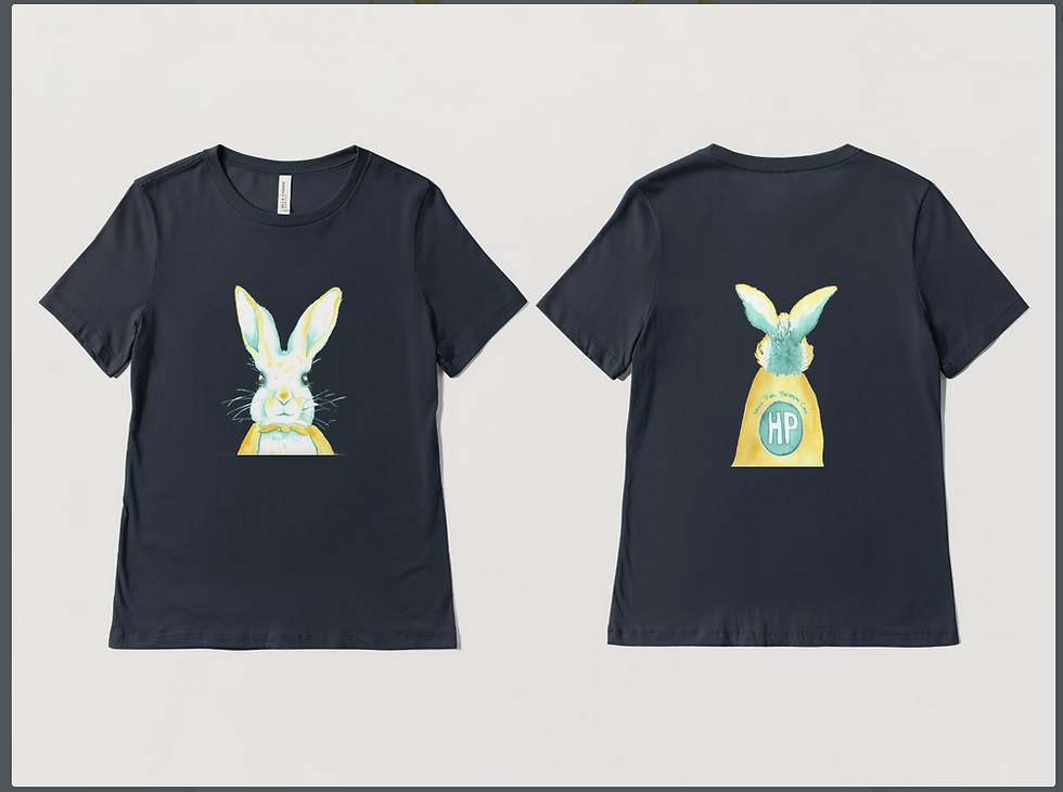 Thumbnail: Hero's Path Bunny T-shirt - Adult Men's and Women's Sizes