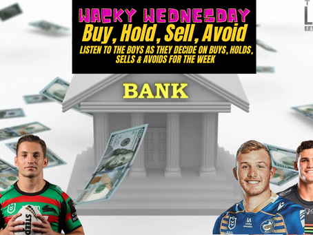 Wacky Wednesday - Buy, Hold, Sell, Avoid (ROUND 19) Also Best Bets