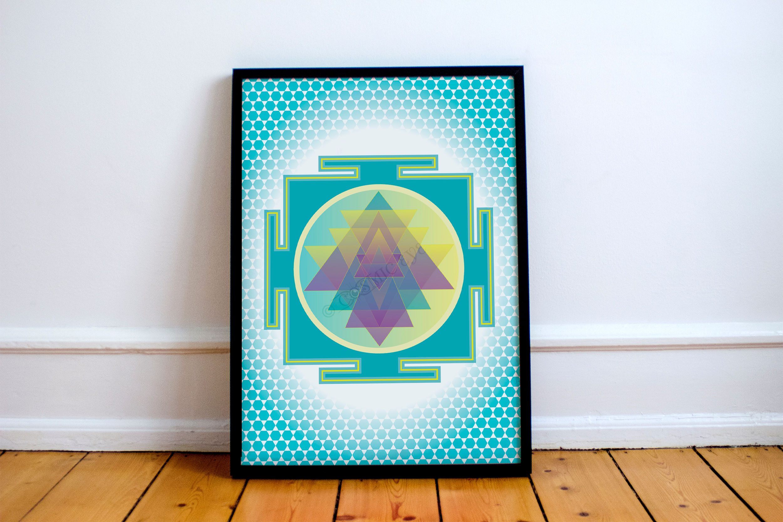 Sri Yantra Sacred Geometry Poster Art #03